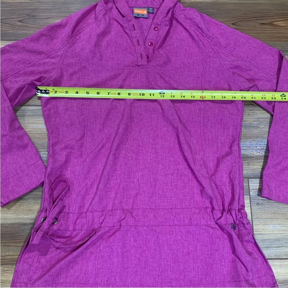 Merrell Ainsley Swim Cover Up UPF 30+ Hooded Long Sleeve Medium Pink Pool Beach - Picture 7 of 9